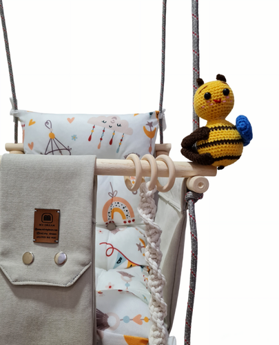 تاب کودک ام دی سری مبله کامل مدل ملورین(کوسن یکپارچه)